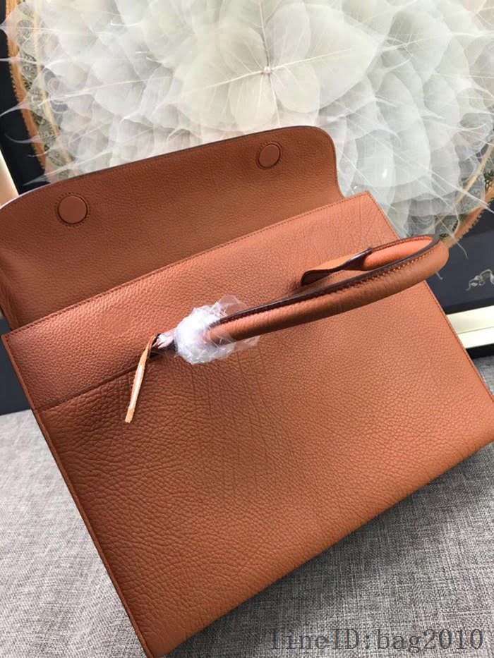 愛馬仕HERMES 男包 公事包 德國進口togo牛皮 頂級316純鋼五金 男士手提包  tdher1365
